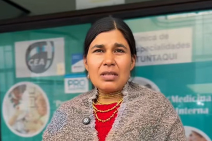 Martha Tuquerres, presidenta de Unorcac, lidera la resistencia en Cotacachi mientras la Conaie levanta el paro