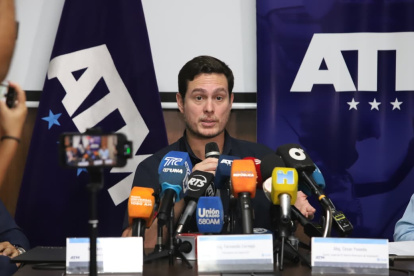 Fernando Cornejo, presidente de Segura EP, durante su pronunciamiento sobre los operativos en Guayaquil.