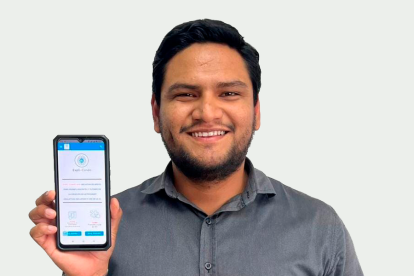 Jordan Cando, creador de la aplicación Expli-Cando.