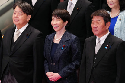 La primera ministra, Sanae Takaichi y los miembros de su gabinete el 21 de octubre de 2025.