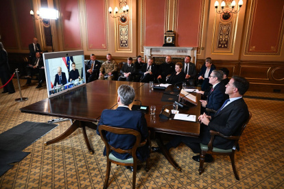 La reunión de la "Coalición de los Dispuestos" sobre el apoyo militar a Ucrania será asistida por líderes occidentales en Londres, Reino Unido, el 24 de octubre de 2025.