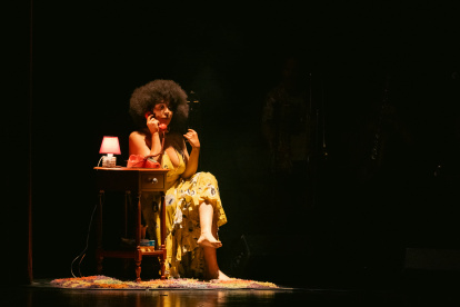 Alfonsina se presentó con La Malamaña, la noche en que celebraron “18 años de salsa de altura”.