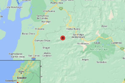 El Instituto Geofísico de Ecuador reportó un sismo de magnitud 4.4 con epicentro en Azuay la tarde del domingo 26 de octubre de 2025