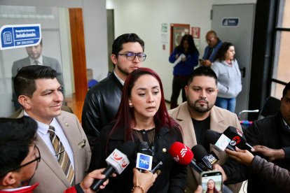 La legisladora Ana Belén Tapia (ADN) acudió le 29 de octubre de 2025 al TCE para presentar sus denuncia.