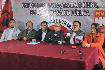 Dirigentes del FUT y la UNE anunciaron una movilización nacional el 12 de noviembre