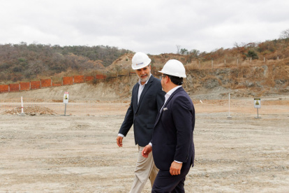 Vista general de la construcción de la nueva planta de Duragas Abastible en Nobol.