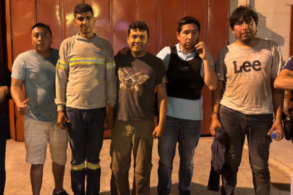 Los cuatro liberados fueron llevados a la validación médica tras su localización.