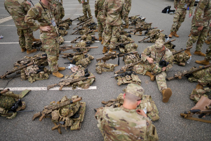 Fotografía de archivo de miembros del Ejército estadounidense.