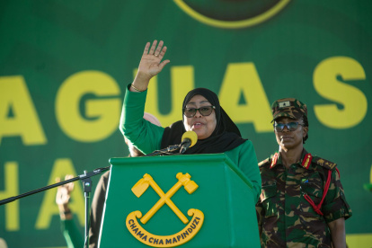 La presidenta de Tanzania, Samia Suluhu Hassan, en una imagen de archivo.
