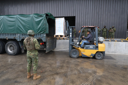 Las papeleta se encuentran en la empresa Integradora Montgar, previo a la distribución a los recintos electorales.