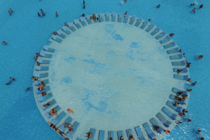 Referencial. Imagen de la laguna con ciudadanos en un feriado pasado.