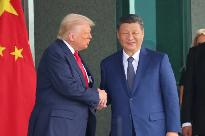 Los presidentes de Estados Unidos, Donald Trump y de China, Xi Jinping.