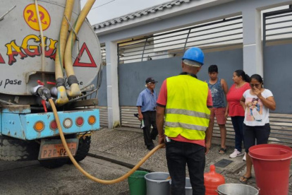 El pedido es que Interagua faciliten tanqueros para suplir la falta de agua potable por el corte programado.