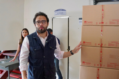 El presidente del Consejo Directivo del IESS, Edgar Lama.