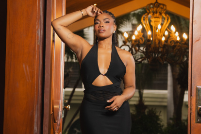 Denisse Angulo, presentadora de Soy el mejor.