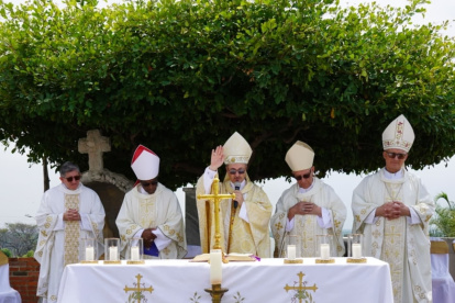 Misa del año pasado, precedida por el obispo de Daule, Mons. Cristóbal Krzysztof Kudławiec