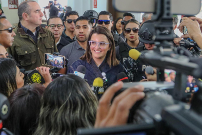 María José Pinto, en la segunda vuelta de las elecciones presidenciales.