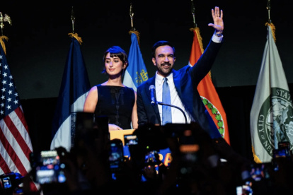 Zohran Mamdani tras confirmarse su victoria el pasado martes.