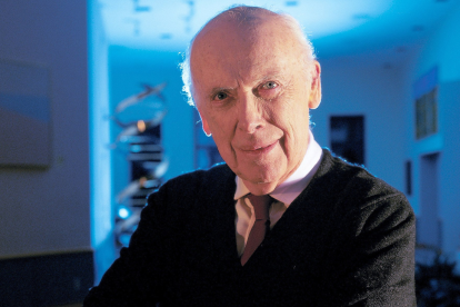 James Watson, codescubridor de la estructura del ADN, durante una de sus apariciones públicas en el Cold Spring Harbor Laboratory.