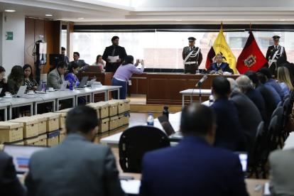 Una de las diligencias del caso Sinohydro en la Corte Nacional de Justicia.