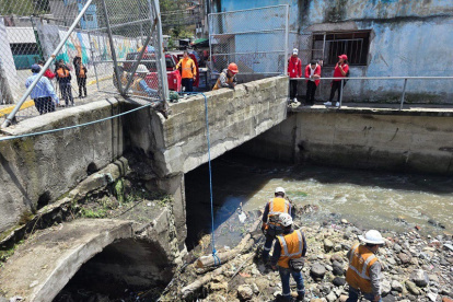 Emergencia. En el sector de La Lucha de Los Pobres, sur de la ciudad se registró inundaciones