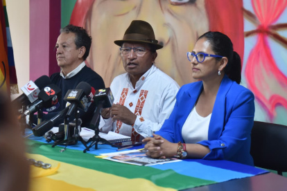 Los representantes de Pachakutik, PSE y Unidad Popular hicieron una evaluación de la campaña previo a las votaciones del 16 de noviembre.