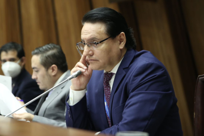 Fernando Villavicencio, candidato presidencial asesinado en 2023, durante uno de sus últimos actos públicos.