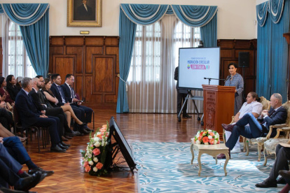 La canciller Gabriela Sommerfeld presentó el programa que abre plazas laborales en Italia.