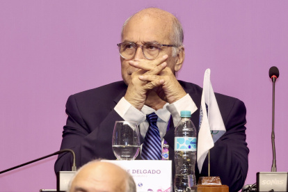 Jorge Delgado Panchana, presidente del COE, realizó la denuncia ante el COI.