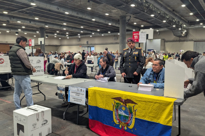 Votaciones en España en las elecciones presidenciales de Ecuador.