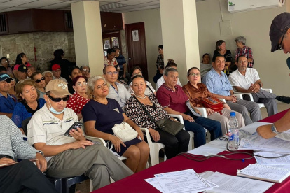 Reunión de jubilados del Ministerio de Educación.