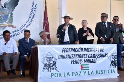 La Fenoc ofreció una rueda de prensa en Quito para anunciar su posición ante la Consulta 2025.