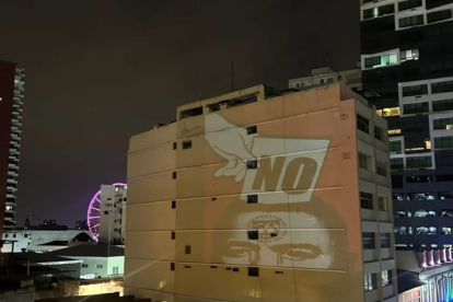 Imagen compartida en la cuenta de X (@NOchchNO) de la campaña por el "No" en la consulta popular, convocada por Daniel Noboa