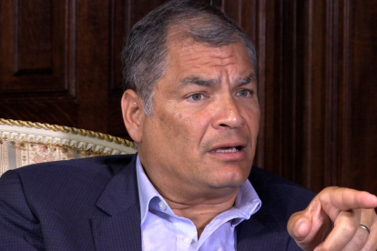El expresidente Rafael Correa se refirió al líder socialcristiano.