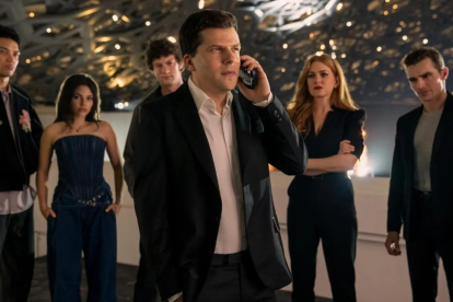 Los Cuatro Jinetes regresan a la gran pantalla con Los Ilusionistas 3, la nueva entrega de acción, intriga y deslumbrantes espectáculos visuales.