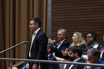 El presidente de la República, Daniel Noboa, asistió a al cambio de mando presidencial de Rodrigo Paz, en la Asamblea Legislativa Plurinacional de Bolivia.