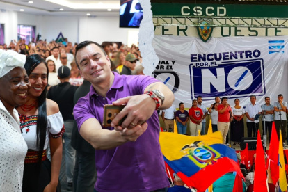 El presidente Noboa ha encabezado la campaña por el Sí, mientras que Unidad Popular y organizaciones sociales lo han hecho por el No.