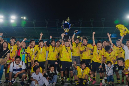 Barcelona campeón de LigaPro Indígena en el estadio Modelo Alberto Spencer.