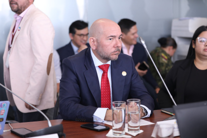 El ministro de Defensa, Gian Carlo Loffredo, en la Asamblea Nacional.