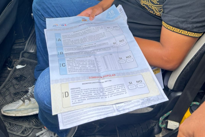 El ministro del Interior denunció que se intentaron ingresar con cinco papeletas falsas a un recinto electoral.