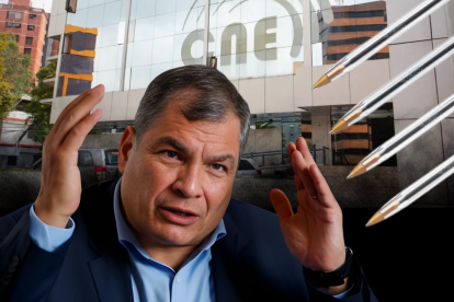 El expresidente Rafael Correa lanzó críticas en X tras las declaraciones emitidas por el CNE