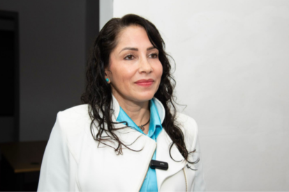 La presidenta de la Revolución Ciudadana dio declaraciones sobre los resultados preliminares de la consulta 2025.