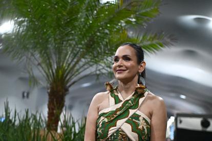 La ministra de Ambiente y Energía de Ecuador, Inés Manzano, posa durante una entrevista con EFE este lunes.