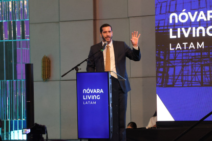 El ministro de Infraestructura y Transporte, Roberto Luque, participó en la inauguración del congreso Nóvara Living Latam 2025, en Guayaquil, en el hotel Hilton Colón.