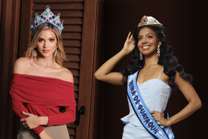 Abby Riqueros y Jenniffer Tutivén.