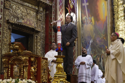 Con la ceremonia eclesiástica el Te Deum, en la Iglesia de nuestra señora de la Merced, en el centro Histórico da inicio las fiestas por los 491 años de fundación de la Carita de Dios Quito.