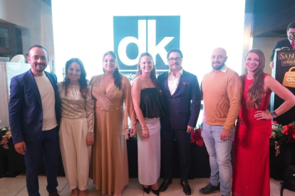 Andrés López, subgerente de medios; Daniela Coronel, gerente de Mercadeo; Diana Cevallos, administradora de San Luis Shopping; María Emilia Hidalgo, subgerente de Costumer Experience; Patricio Viteri, gerente legal; y Katherine Corzo, coordinadora de Costumer Experience.