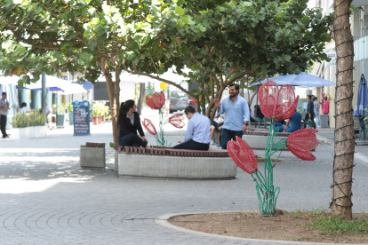 La calle Panamá y la Zona Rosa, en el centro de Guayaquil, suelen estar vacías entre semana. El eslogan de Rincón Mágico aún no atrae visitantes.