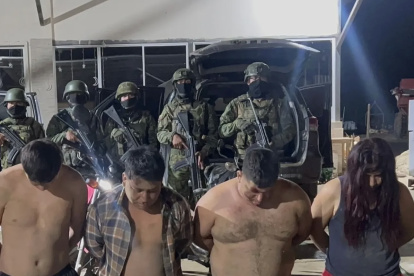 Militares detuvieron a alias Caporal, Serrano, Veneno, Puma y Shakira durante el operativo en Montalvo