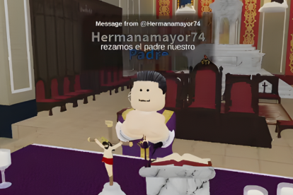 En Perú el proyecto Chiclayo Eterno ofrece las misas en Roblox.